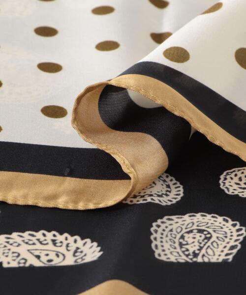 RODE SKO（ロデスコ）の「ドットペイズリースカーフ（バンダナ/スカーフ・レディース・ボルドー/グリーン/ネイビー・ONE）」の19枚目の写真