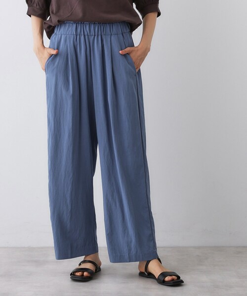 Dessin(デッサン)の「【ウエストゴム/洗える】リラクシーナイロンパンツ(その他パンツ・レディース・ブラック/ブルー系その他/ブラウン系・01/02/03)」の12枚目の写真