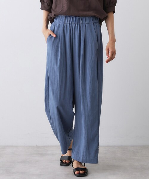 Dessin(デッサン)の「【ウエストゴム/洗える】リラクシーナイロンパンツ(その他パンツ・レディース・ブラック/ブルー系その他/ブラウン系・01/02/03)」の13枚目の写真