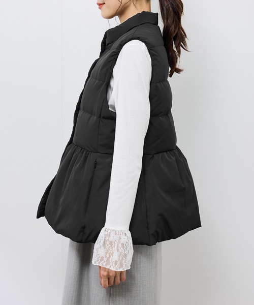 【GREEN DOWN/グリーンダウン】ペプラムダウンベスト ROPE' PICNIC｜【GREEN DOWN/グリーンダウン】ペプラムダウンベスト