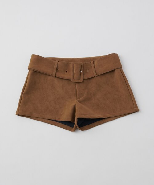 mline（エムライン）の「[mline]ローライズ ベルトショートパンツ（その他パンツ・レディース・ベージュ/ブラウン・1/2）」の18枚目の写真