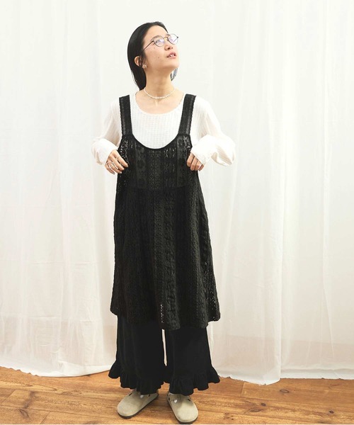 fig London(フィグロンドン)の「●Carol mini dress(ワンピース・レディース・ブラック/アイボリー・FREE)」の4枚目の写真
