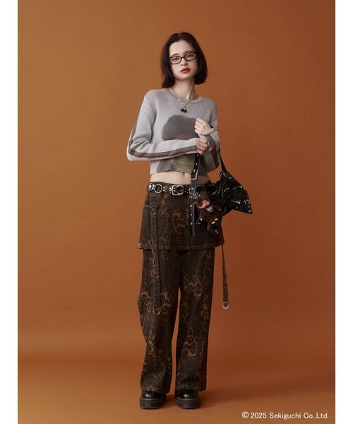 jouetie（ジュエティ）の「【monchhichi×jouetie】フォトプリントニット（ニット/セーター・レディース・ピンク/アイボリー/ブルー・MEDIUM）」の8枚目の写真