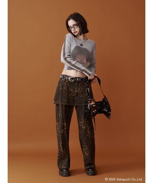 jouetie（ジュエティ）の「【monchhichi×jouetie】フォトプリントニット（ニット/セーター・レディース・ピンク/アイボリー/ブルー・MEDIUM）」の20枚目の写真