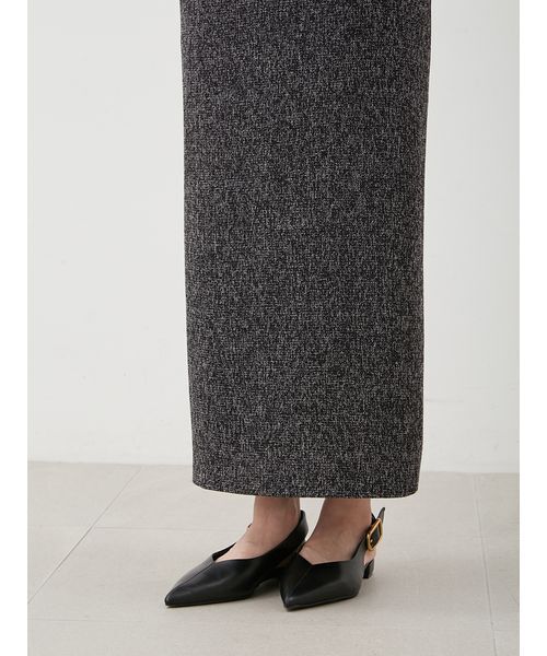 Mila Owen（ミラオーウェン）の「【セットアイテム】クルーネックニット×Aラインキャミレイヤードワンピース（ワンピース・レディース・ブラウン/アイボリー/ブラック・0/1）」の4枚目の写真