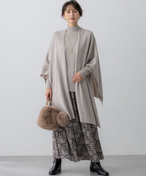 セール】カシミヤブレンド マルチ ケープ（ストール/ショール）｜23区
