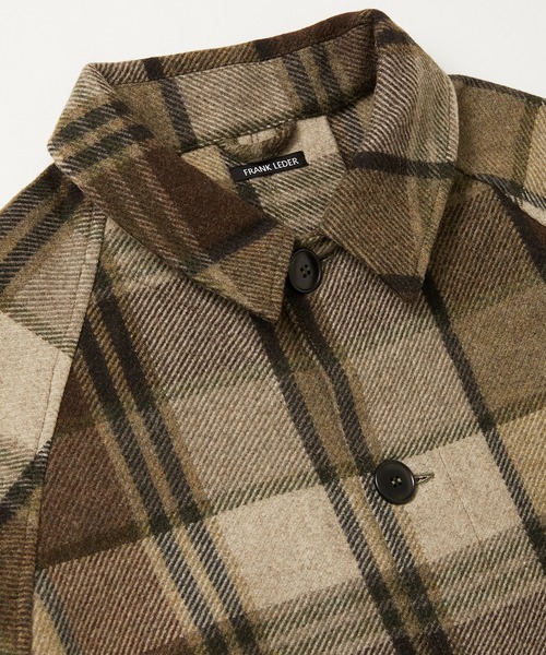 FRANK LEDER(フランクリーダー)の「FRANK LEDER BROWN BIG CHEQUARED WOOL M 6 (0521039)(その他アウター・メンズ・ライトベージュ・MEDIUM)」の4枚目の写真