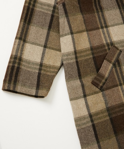 FRANK LEDER(フランクリーダー)の「FRANK LEDER BROWN BIG CHEQUARED WOOL M 6 (0521039)(その他アウター・メンズ・ライトベージュ・MEDIUM)」の5枚目の写真