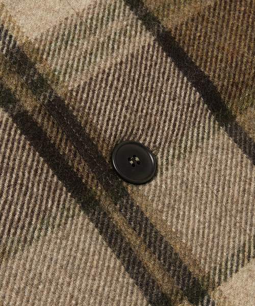 FRANK LEDER(フランクリーダー)の「FRANK LEDER BROWN BIG CHEQUARED WOOL M 6 (0521039)(その他アウター・メンズ・ライトベージュ・MEDIUM)」の10枚目の写真