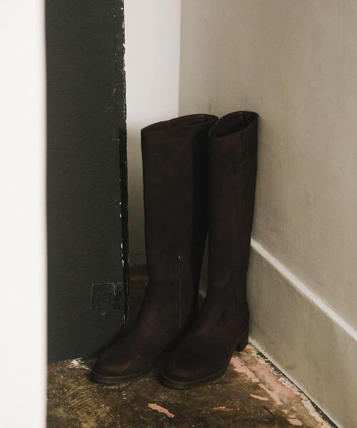 SENSE OF PLACE by URBAN RESEARCH（センスオブプレイスバイアーバンリサーチ）の「FSロングブーツ（ブーツ・レディース・ブラウン/ダークブラウン・SMALL/MEDIUM/LARGE）」の2枚目の写真