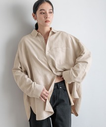 LOWRYS FARM | スウェードＢＩＧシャツ　580085(シャツ/ブラウス)