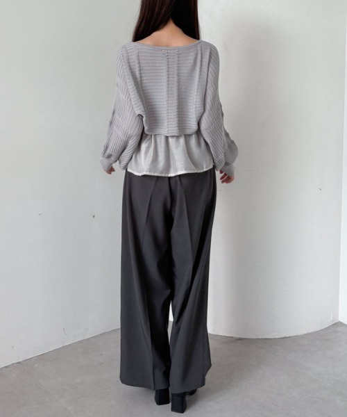 archives(アルシーヴ)の「【SETUP対応】2タックワイドスラックス(スラックス・レディース・グレー/ブラウン/ベージュ・MEDIUM)」の19枚目の写真