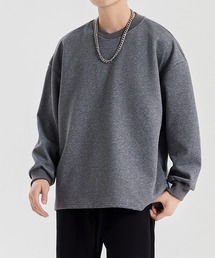 aimoha men ドロップショルダークルースウェット/Drop shoulder crew sweatshirt
