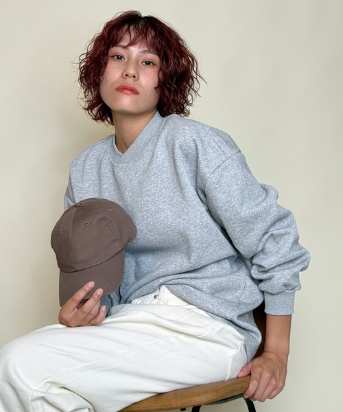 aimoha（アイモハ）の「aimoha men ドロップショルダークルースウェット/Drop shoulder crew sweatshirt（スウェット・メンズ・ブラック/ホワイト/ライトグレー/ダークグレー・LARGE/X-LARGE/MEDIUM）」の12枚目の写真