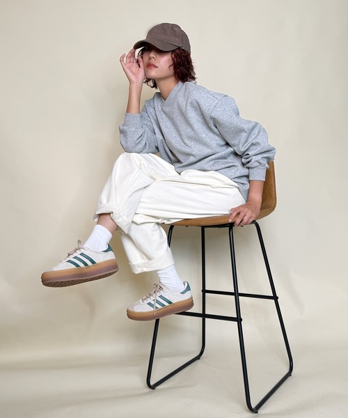 aimoha（アイモハ）の「aimoha men ドロップショルダークルースウェット/Drop shoulder crew sweatshirt（スウェット・メンズ・ブラック/ホワイト/ライトグレー/ダークグレー・LARGE/X-LARGE/MEDIUM）」の13枚目の写真