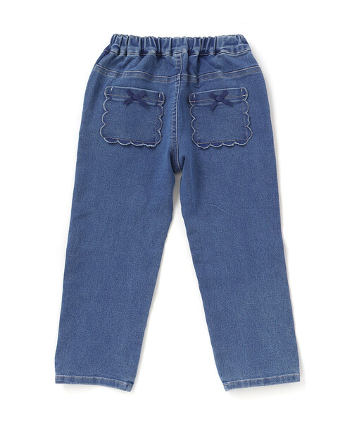 BeBe（ベベ）の「ストレッチジョグデニムスカラップポケットロングパンツ(90~160cm)（デニムパンツ・キッズ・ブルー・120cm/140cm/130cm/110cm/150cm）」の8枚目の写真