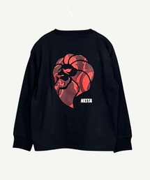 NESTA BRAND（ネスタブランド）の「【NESTA BRAND / ネスタブランド】バックプリント オーバーサイズ ロンT 長袖 Tシャツ キッズ（Tシャツ/カットソー）」