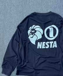 NESTA BRAND（ネスタブランド）の「【NESTA BRAND / ネスタブランド】バックプリント オーバーサイズ ロンT 長袖 Tシャツ キッズ（Tシャツ/カットソー）」