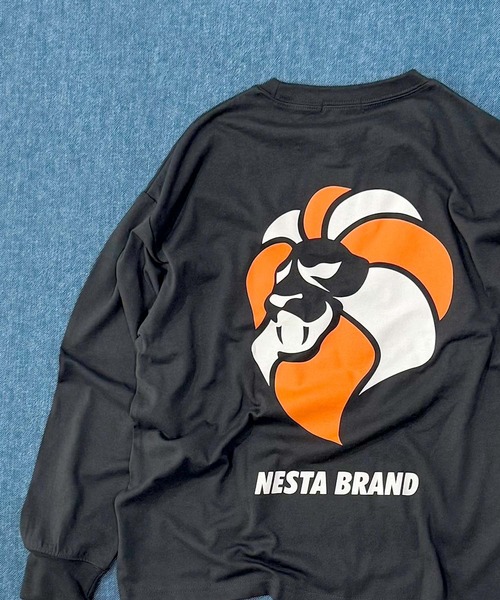 NESTA BRAND(ネスタブランド)の「【NESTA BRAND / ネスタブランド】バックプリント オーバーサイズ ロンT 長袖 Tシャツ キッズ(Tシャツ/カットソー・キッズ・ホワイト系その他/チャコール/ネイビー/ブラック/オフホワイト/杢グレー/ダークグリーン/ブラック系その他・110/120/130/140/150/160)」の7枚目の写真