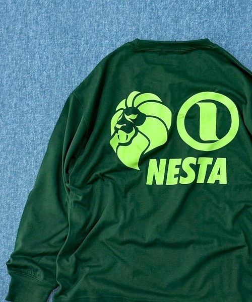 NESTA BRAND(ネスタブランド)の「【NESTA BRAND / ネスタブランド】バックプリント オーバーサイズ ロンT 長袖 Tシャツ キッズ(Tシャツ/カットソー・キッズ・ホワイト系その他/チャコール/ネイビー/ブラック/オフホワイト/杢グレー/ダークグリーン/ブラック系その他・110/120/130/140/150/160)」の8枚目の写真