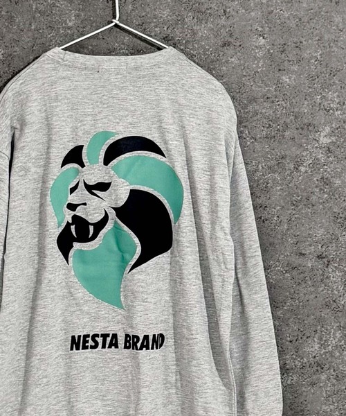 NESTA BRAND(ネスタブランド)の「【NESTA BRAND / ネスタブランド】バックプリント オーバーサイズ ロンT 長袖 Tシャツ キッズ(Tシャツ/カットソー・キッズ・ホワイト系その他/チャコール/ネイビー/ブラック/オフホワイト/杢グレー/ダークグリーン/ブラック系その他・110/120/130/140/150/160)」の18枚目の写真