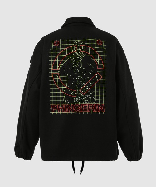 PHINGERIN(フィンガリン)の「WOOL MELTON COACH JACKET(その他アウター・メンズ・ネイビー/バーガンディー/ブラック・L)」の9枚目の写真