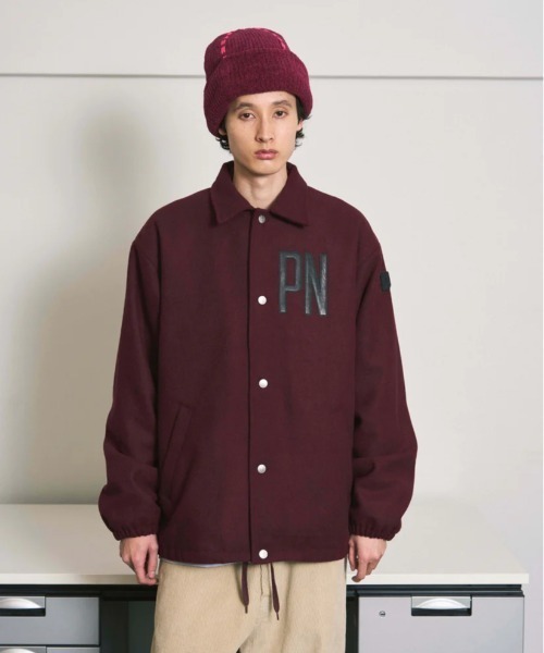 PHINGERIN(フィンガリン)の「WOOL MELTON COACH JACKET(その他アウター・メンズ・ネイビー/バーガンディー/ブラック・L)」の6枚目の写真