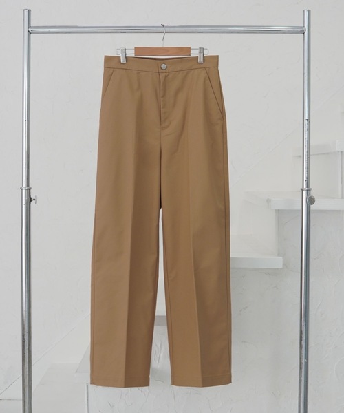 ZOZOMARKET（ゾゾマーケット）の「センタープレスストレートスラックス-ZOZOMARKET by ハヤシアンナ（チノパンツ・レディース・キャメル/ブラック・マルチサイズ）」の5枚目の写真