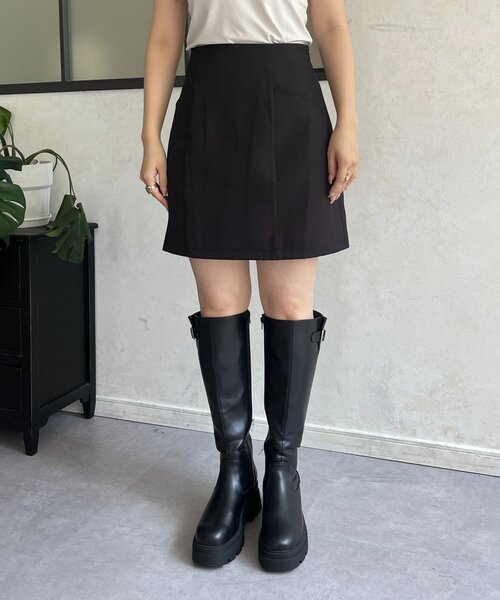 prose verse（プロズヴェール）の「ダブルクロス台形ミニスカート（スカート・レディース・ブラック・LARGE/MEDIUM/SMALL）」の19枚目の写真