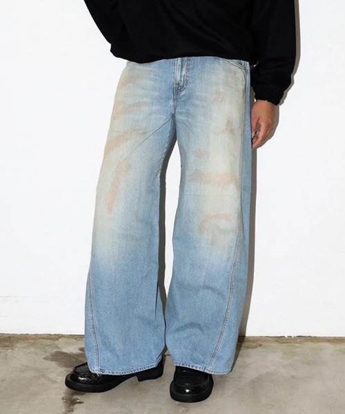 パンツ JieDa STUDIOUS USED WIDE FIT JEANS DENIM Jieda（ジエダ）の「STUDIOUS別注 USED WIDE FIT JEANS DENIM