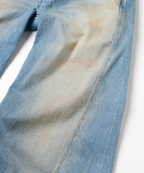 Jieda(ジエダ)の「【JieDa】USED 3D WORK DENIM (NEW WASH)(デニムパンツ・メンズ・ブラック/インディゴブルー・1/2)」の19枚目の写真