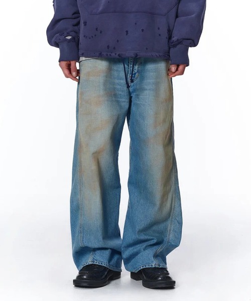 JieDa】USED 3D WORK DENIM (NEW WASH)（デニムパンツ）｜Jieda