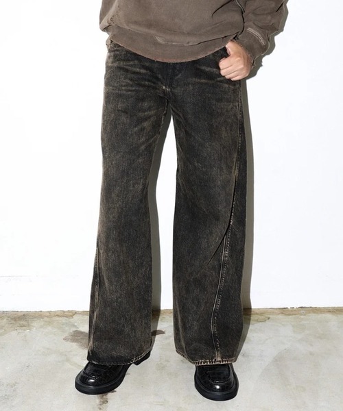 JieDa】USED 3D WORK DENIM (NEW WASH)（デニムパンツ）｜Jieda