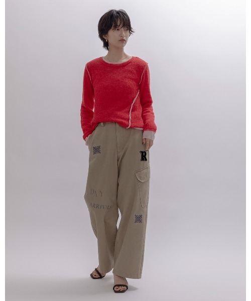 Eimee Law（エイミーロウ）の「シアーモヘアレイヤードニット（ニット/セーター・レディース・ライトグレー/レッド/ダークグレー/ライトブルー・FREE）」の13枚目の写真