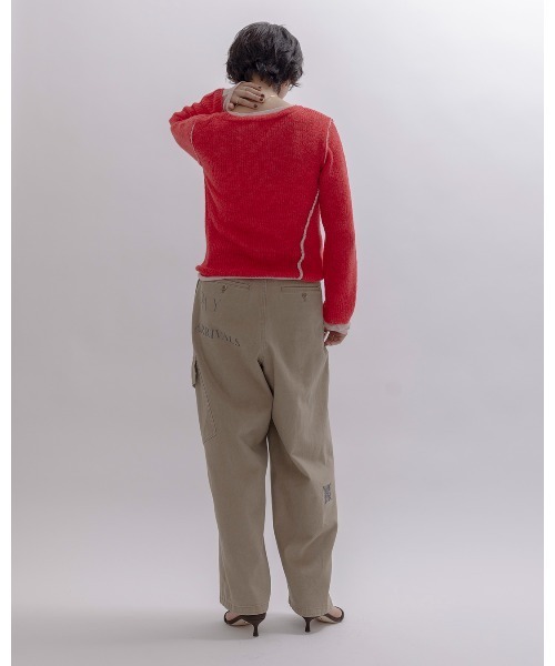 Eimee Law（エイミーロウ）の「シアーモヘアレイヤードニット（ニット/セーター・レディース・ライトグレー/レッド/ダークグレー/ライトブルー・FREE）」の15枚目の写真