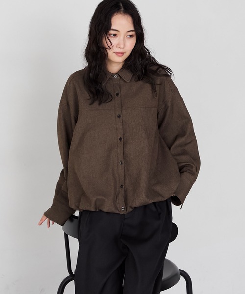 minsobi短丈シャツジャケットブラック クロップドジャケット minsobi短丈シャツジャケットブラック クロップドジャケット minsobi短