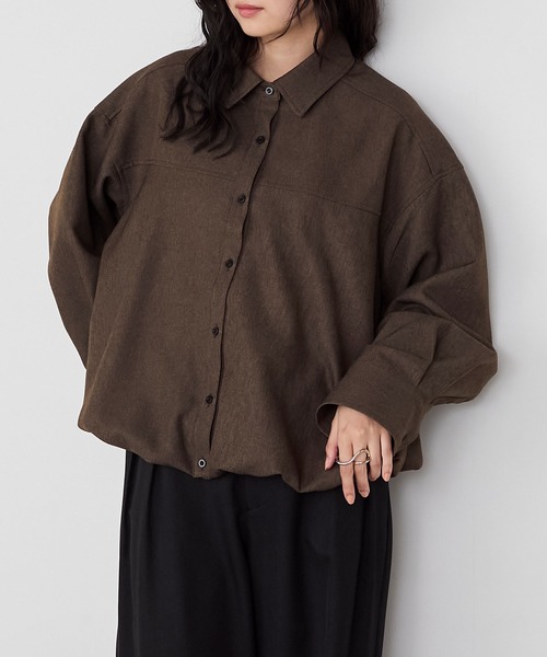 forksy.】バルーンヘムショート丈シャツジャケット forksy.│MONO-MART