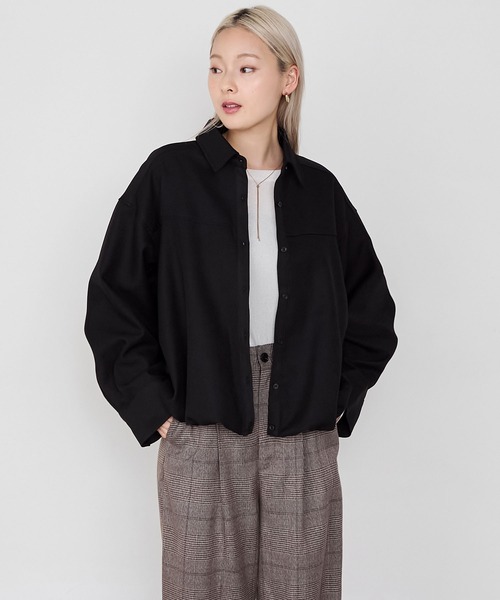 tageechita　バルーンヘム デザインショートジャケット tageechita バルーンヘム デザインショートジャケット MIXED DESIGN