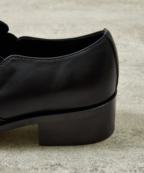 And A(アンドエー)の「PADRONE パドローネ / BL SQUARE SIDE GORE SHOES スクエアトゥサイドゴアスリッポンシューズ / PU8777-2003(ドレスシューズ・メンズ・ブラック・40/41/42)」の10枚目の写真