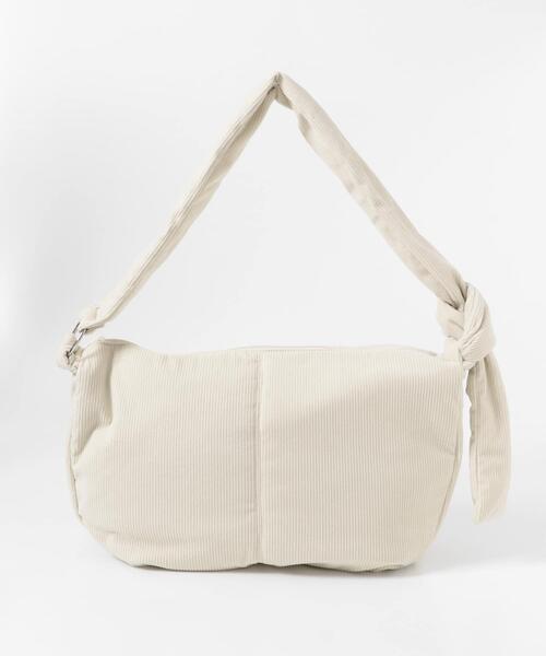 SENSE OF PLACE by URBAN RESEARCH（センスオブプレイスバイアーバンリサーチ）の「コーデュロイビッグショルダー（ショルダーバッグ・メンズ・ブラック/グレー/アイボリー・ONE）」の5枚目の写真