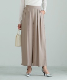 Emilyan（エミリアン）の「【 洗える・ストレッチ 】 梨地ストレッチ・2タックワイドパンツ（Tシャツ/カットソー）」