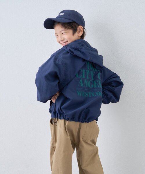 CIAOPANIC TYPY（チャオパニックティピー）の「【KIDS】バック刺繍フードマウンテンパーカー/WEB限カラーあり（マウンテンパーカー・キッズ・ネイビー/ブラック/カーキ・LARGE/MEDIUM/SMALL/XX-LARGE/X-LARGE）」の7枚目の写真
