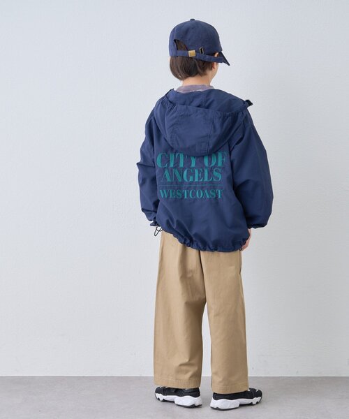 CIAOPANIC TYPY（チャオパニックティピー）の「【KIDS】バック刺繍フードマウンテンパーカー/WEB限カラーあり（マウンテンパーカー・キッズ・ネイビー/ブラック/カーキ・LARGE/MEDIUM/SMALL/XX-LARGE/X-LARGE）」の8枚目の写真