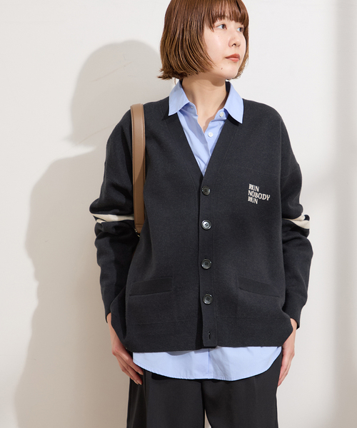 St.Johns 3rd club(セントジョンズサードクラブ)の「【ST.JOHNS 3RD CLUB】RUNNING CLUB CD:カーディガン(カーディガン/ボレロ・レディース・ネイビー・FREE)」の6枚目の写真