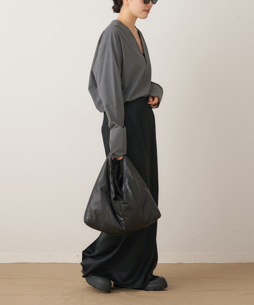 plage（プラージュ）の「crush satin minimal スカート