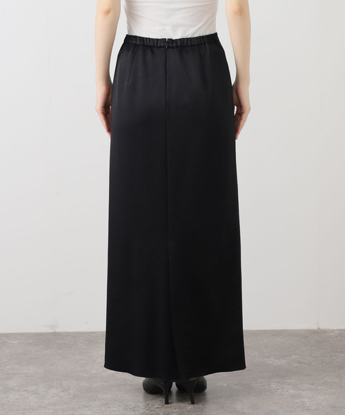 【試着のみ】Plage crush satin minimal スカートブラック crush satin minimal スカート（スカート）｜Plage（プラージュ）の