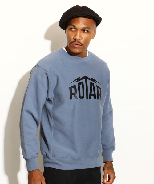 ROTAR(ローター)の「ROTAR Lightning LOGO 2 SWEAT(スウェット・メンズ・ブラック/アッシュグレー/ブルー系その他/サンドベージュ・SMALL/MEDIUM/LARGE/X-LARGE)」の5枚目の写真