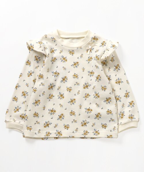 apres les cours（アプレレクール）の「ハート・花柄裏毛パジャマ（ルームウェア/パジャマ・キッズ・アイボリー/レッド・110/120/130/80/90/100）」の14枚目の写真