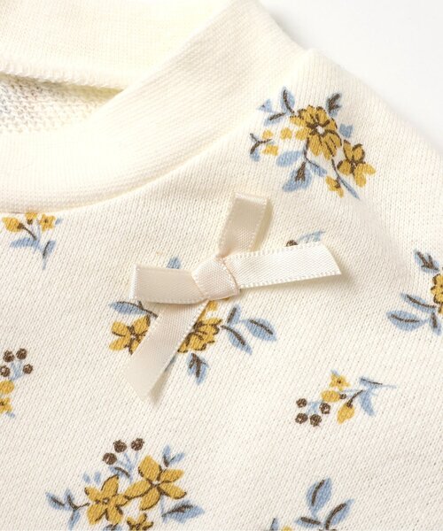 apres les cours（アプレレクール）の「ハート・花柄裏毛パジャマ（ルームウェア/パジャマ・キッズ・アイボリー/レッド・110/120/130/80/90/100）」の10枚目の写真