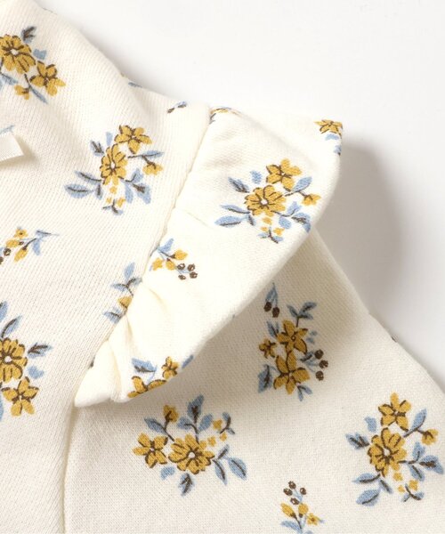 apres les cours（アプレレクール）の「ハート・花柄裏毛パジャマ（ルームウェア/パジャマ・キッズ・アイボリー/レッド・110/120/130/80/90/100）」の9枚目の写真